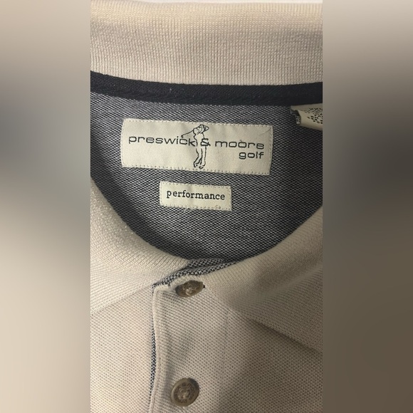 Preswick & Moore Gray and Black Polo Shirt with Color Block Design - Picture 8 of 14